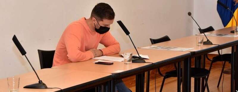 Juan Antonio Peña, concejal y portavoz de Ciuca, en el Pleno presencial del pasado mes de diciembre de 2020/TA.